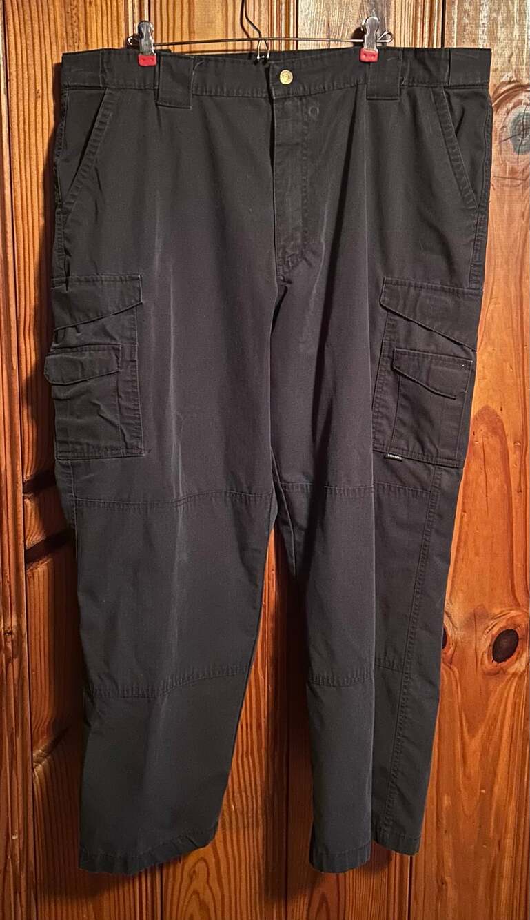 TRU-SPEC Tactical Cargo Pants Black 42x30 Men's fire ems police